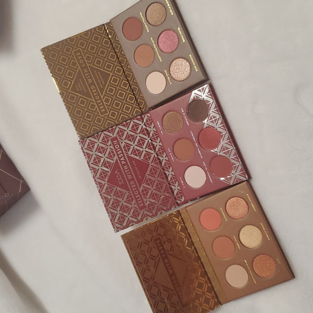 NEW Zoeva Plaisir Voyager Eyeshadow Palette Set 3 pcs